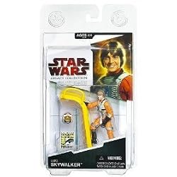 Hasbro 2009 SDCC San Diego Comic-Con Exclusive Star Wars Action Figure Luke Skywalker Rebel X-Wing with Ladder