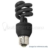Blacklight Compact Fluorescent 20w Mini Twist Black Light CFL bulb (B556)