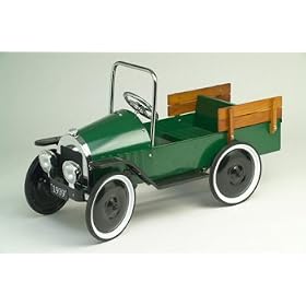 GREEN PICKUP TRUCK PEDAL CAR - Nostalgic design, wonderful reproduction of the classic... by HomeLifeShopping