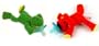 Wubbanub Infant Pacifier ~ Red Dog & Green Frog