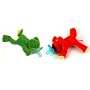 Wubbanub Infant Pacifier ~ Red Dog & Green Frog