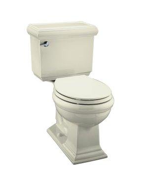 Kohler K-3509-7 Memoirs Comfort Height round-front toilet with Classic design, Black Black