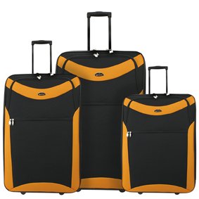 Trolley-Koffer-Set 3 tlg. – Dehnfalte – leicht mit großem Volumen
