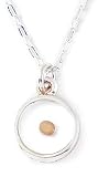Sterling Silver Mustard Seed Pendant by Bob Siemon, 18"