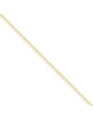 .80mm, 10 Karat Yellow Gold, Baby Rope Chain - 20 inch