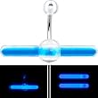 Blue Light Stick Belly Ring