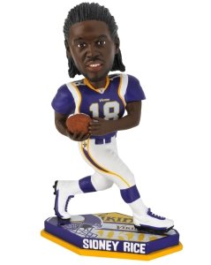 Minnesota Vikings NFL Sidney Rice Forever Collectibles Thematic Base Edition Bobble Head