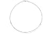 18K White Gold Matte-Finish Hand-Crafted Wire Necklace, Enhanced with Prong Set Diamond Stations.18K White Gold Matte-Finish Hand-Crafted Wire Necklace, Enhanced with Prong Set Diamond Stations.