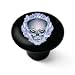 Ghost Skull Decorative High Gloss Black Ceramic Drawer Knob