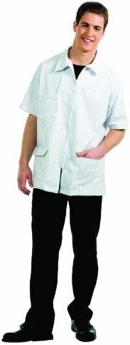 Betty Dain Signature MVP Barber Jacket, White with Navy Stripes, Small, 1-Pound