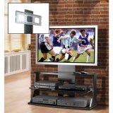Gloss Black Flat Panel TV Stand for sets up to 47'' Concerto Collection by Azura Furniture - 481502