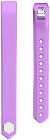 Fitbit Alta Band, Bon Adjustable Replacement Secure Wrist Band with Metal Clasp for Fitbit Alta (No Tracker) (Purple, Small)