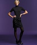 INC International Concepts? Short-Sleeved Turtleneck Top & A-Line Skirt with Gold Buttons