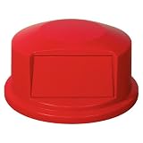 32 Gallon Brute Container Domed Lid - Red (1/Case)