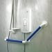 135° Heavy Duty Angled Grab Bar 1-1/4 Dia., 18 L x 18 L, Blue Finish