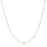 14K Gold Radiant Link with CZ 16