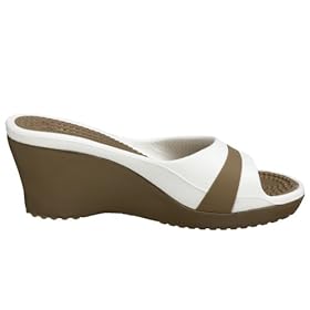Women's Wedge Sandals: crocs Women's Sassari Peep Toe Wedge