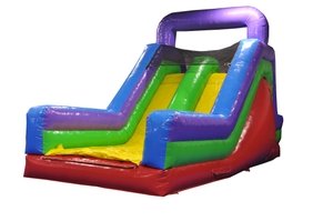 Inflatable Interactive Rock Climb Dry Double Lane Slide Includes 1.5 Hp Blower