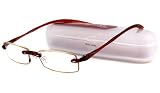 Scojo Tube Readers Reading Glasses - Gels Outline Cranberry & Amber