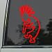 KOKOPELLI Red Decal KOKOPILAU INDIAN SOUTHWEST FLUTE Red Sticker
