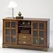 Home Styles 5326-38 Mission Style High-Boy 53'' Wide TV Stand and Book Shelf / Cottage Oak