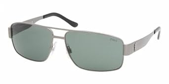 Click here to buy Polo Ralph Lauren PH 3054 Sunglasses Brushed Gunmetal Green by Ralph Lauren.