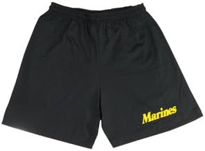 Running Shorts Marines - Black - Gold Imprint S