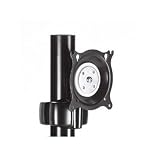 Chief KPP110B - Mounting kit ( tilt/pivot pole mount ) for flat panel - black - mounting interface: 100 x 100 mm, 75 x 75 mm