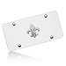 Fleur-De-Lis Emblem Chrome Steel License Plate