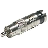 Impact Acoustics Compression RCA-Type Connector for RG6 - Video / audio connector - RCA (M) - ( RG-6 ) - chrome (pack of 50 )
