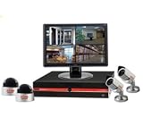 Revo R8DSYSTEM 8-Channel Video Security System with DVR Monitor and 4 Security Cameras