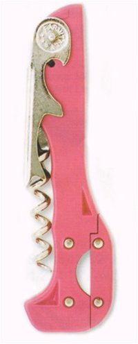 Boomerang Pink Waiter's Corkscrew, Two-Step with Foil Cutter