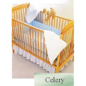 American Baby Co. - Portacrib Bumper - Celery