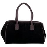 SUEDE BLACK CLASSIC PURSE