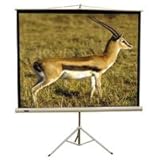 67 inch Tripod Projector Screen, Matte White Fabric, 1:1 Aspect Ratio