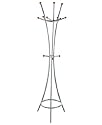 HELIX II Coat and Hat Stand in Aluminium Colour Metal