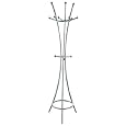 HELIX II Coat and Hat Stand in Aluminium Colour Metal
