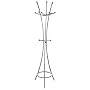 HELIX II Coat and Hat Stand in Aluminium Colour Metal