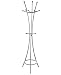 HELIX II Coat and Hat Stand in Aluminium Colour Metal