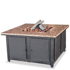 UniFlame - LP Gas Outdoor Firebowl With Granite Mantel UniFlame - LP Gas Outdoor Firebowl With Granite Mantel