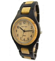 Tense Wood Watch - Mens Solid Walnut Maple Hypoallergenic Watch Unique RARE G7509WM