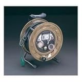 エスコ AC125V/15A/30mメタルセンサーリール(漏電遮断器付) EA815MS-30