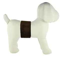 PlayaPup Dog Belly Bands for Male Dogs with Incontinence Problems/Training - Corduroy
