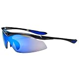 JiMarti JM63 Sport Wrap Sunglasses for Cycling, Running, Golf TR90 Frame