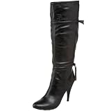 31xQDJ0Le1L. SL160  Calvin Klein Womens Marianna Crinkle Patent Knee High Boot,Black,8.5 M US