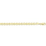 10k Gold Mariner Chain Necklace 5.4mm - 30 Inch - JewelryWeb