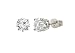Certified 14k White Gold Round Diamond Stud Earrings (1/2 cttw, I-J Color, I1-I2 Clarity)