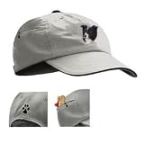 Baseball Cap with Border Collie Face Image