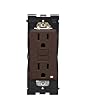 Leviton Renu Tamper-Resistant GFCI Outlet REG15-WB, 15A-125VAC, in Walnut Bark