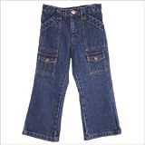 Girls Denim Cargo Pants
